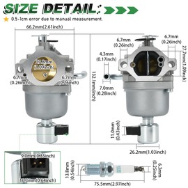22-853-02-S Carburetor Compatible with Kohler 5400 Series Engines KS530-3011 KS530-3012 KS540-3011 KS540-3014 KS590-3011 KS595-3018, Replace 2285302S Lawn Mower Engines Carb