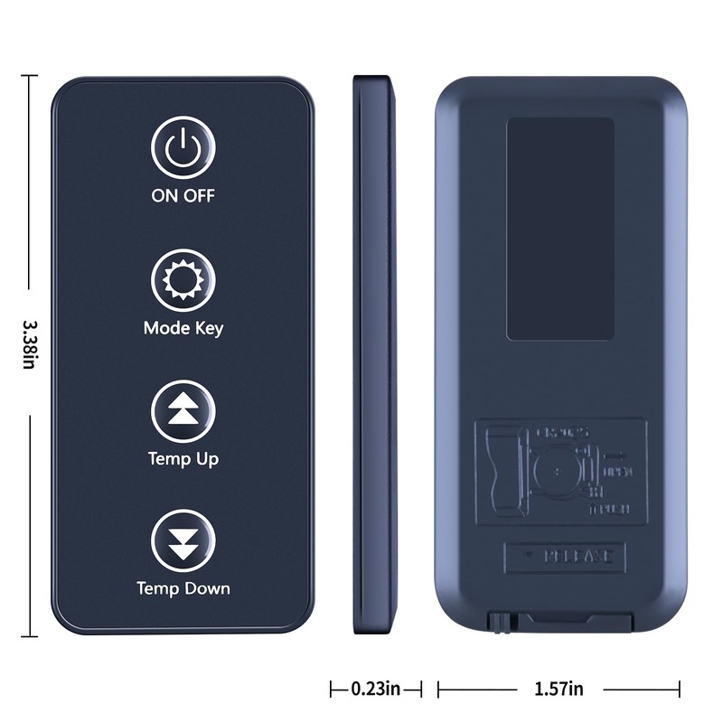 ZWP Replacement Remote Control fit for EdenPURE GEN4 Heater US004