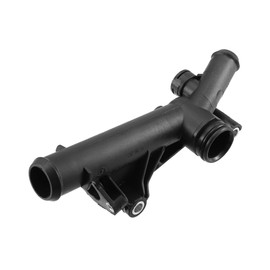 HEROFFIX Water Outlet Connect Adapter Replacement for Ford Escape 13-16 for Ford Fusion 13-14 for Ford Fiesta 14-19 for Ford Transit Connect 14-16, BM5Z-8592-A BM5Z-8K556-B Metal Black 1Pc