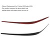 Pair Headlight Eyebrow Glossy Black Trim Front Left Right Decoration