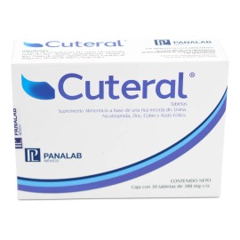 Cuteral Suplemento Alimenticio Lisina Nicotinamida 30 Tabs