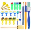 YSJCHEBS Pack of 20 Sponge Brushes and 5 Pieces Brushes,