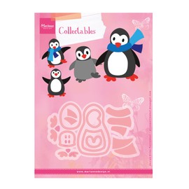 Marianne Design Collectables Eline's Penguin Die, Pink,21.1 x 15.5 x 0.2 cm