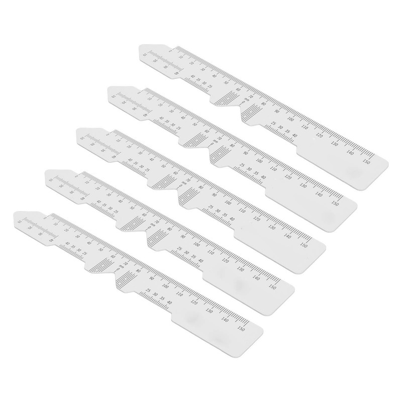 5pcs Ophthalmic PD Ruler Clear Data Marking Smoothing Edges Pupillary