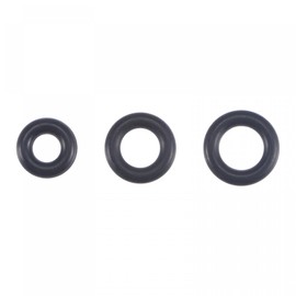 sourcing map 150-in-1 Nitrile Rubber Set 5.5 mm 6.5 mm 7 mm OD 2.5 mm 3.5 mm 4 mm ID 1.5 mm Thick Seal Black