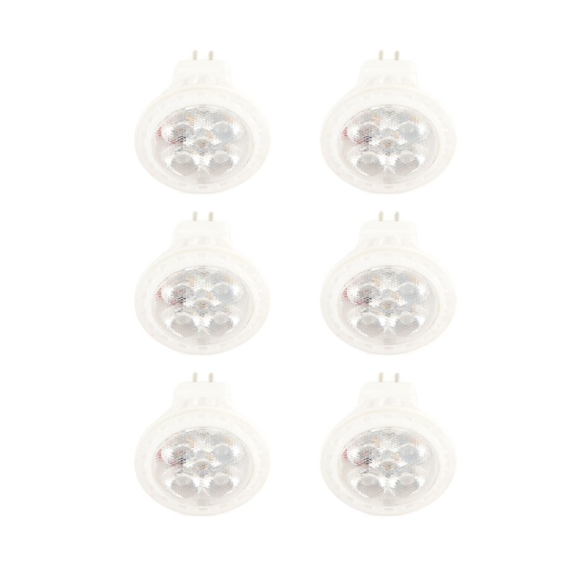6Pcs MR11 LED Light Bulb 4W GU4 Dual Pin Bulb