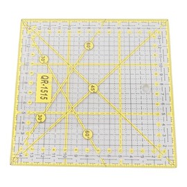 Reglas de costura, regla cuadrada de plástico ligero y delgado, herramienta de acolchado de acrílico, reglas de costura acrílicas, regla de corte para