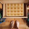 FOMIYES Closet Drawer Divider Wooden Storage Organizer with 20 Compartment