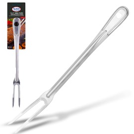 Alpine Cuisine Stainless Steel Carving BBQ Fork 13.5in with Comfortable Handle - Grill Fork Heat Resistance, Stainless Steel Forks for Barbecue, Serving, Cooking, Grilling, Roasting - Dishwasher Safe