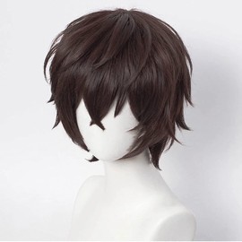 Bungo Stray Dogs Osamu Dazai Wig, Heat Resistant Wig, Cosplay Tool, Cultural Festival, School Festival, Anime Wig, Stage Performance, Manyu Exhibition, For Photography, Disguise Wig