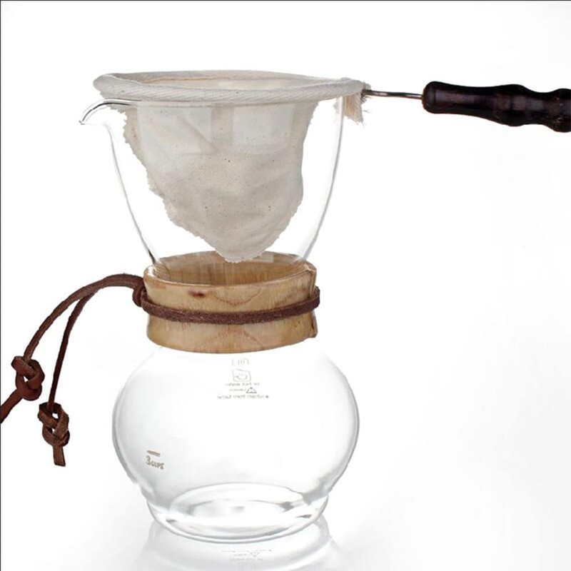 CENPEK 2 Pcs Coffee Filter Cloth Tea Filter Handmade Cafe
