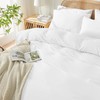 SSW HOMES Duvet Cover Single (White) - 2 Pcs Brushed