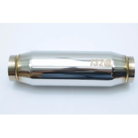 1320  B-Series resonator 12" stainless steel universal 2.5" inlet & out 304 SS