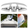 5in Folding Flip Up Cleat 316 Stainless Steel Dock Deck