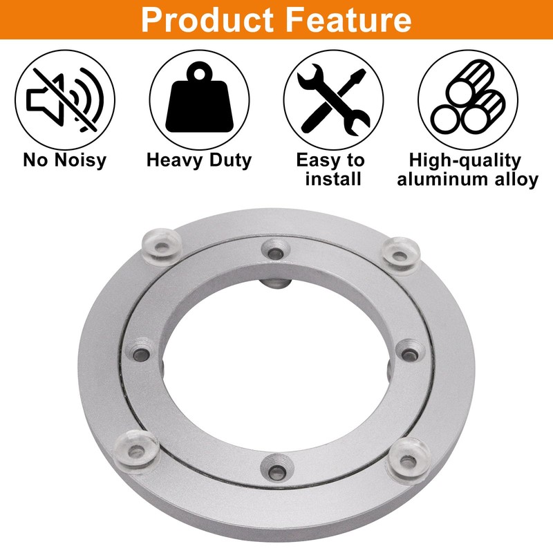 SWZHAI Lazy Susan Hardware 4 Inch, 1Pcs Round Lazy Susan
