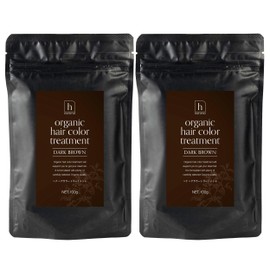 HENNA Henna Hair Dye, Dark Brown, Black Brown, 3.5 oz (100 g), Organic Hair Color Treatment, Powder Free, Synthetic Free, Gentle on Hair and Scalp