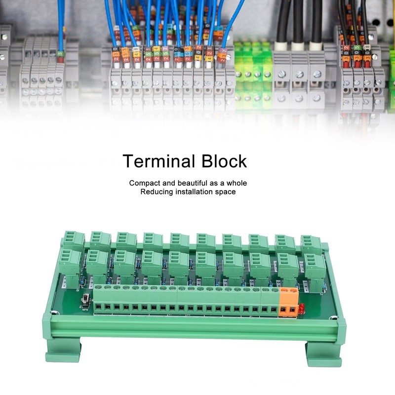 Terminal Block 3Wire 20Channel Capture Card DIN Rail Switch Control