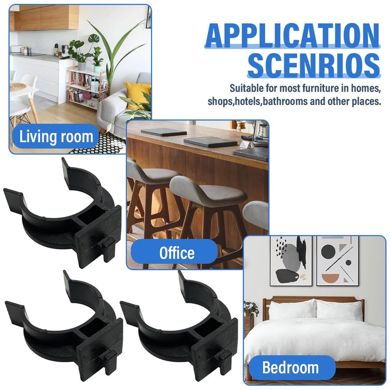 UEIOAVL Skirting Boards 15 Pieces Kitchen Skirting Clips Universal Kitchen