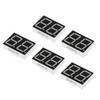 PATIKIL 5pcs Common Cathode 7 Segments 10 Pin 2 Bit