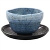 Mino Ware Loose Bowl (with Tea Cup) Pearly Blue Glaze