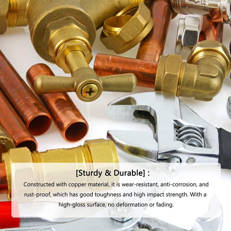 DTGN 2pcs 8mm (ID) 90 Degree Copper Pipe Fitting for