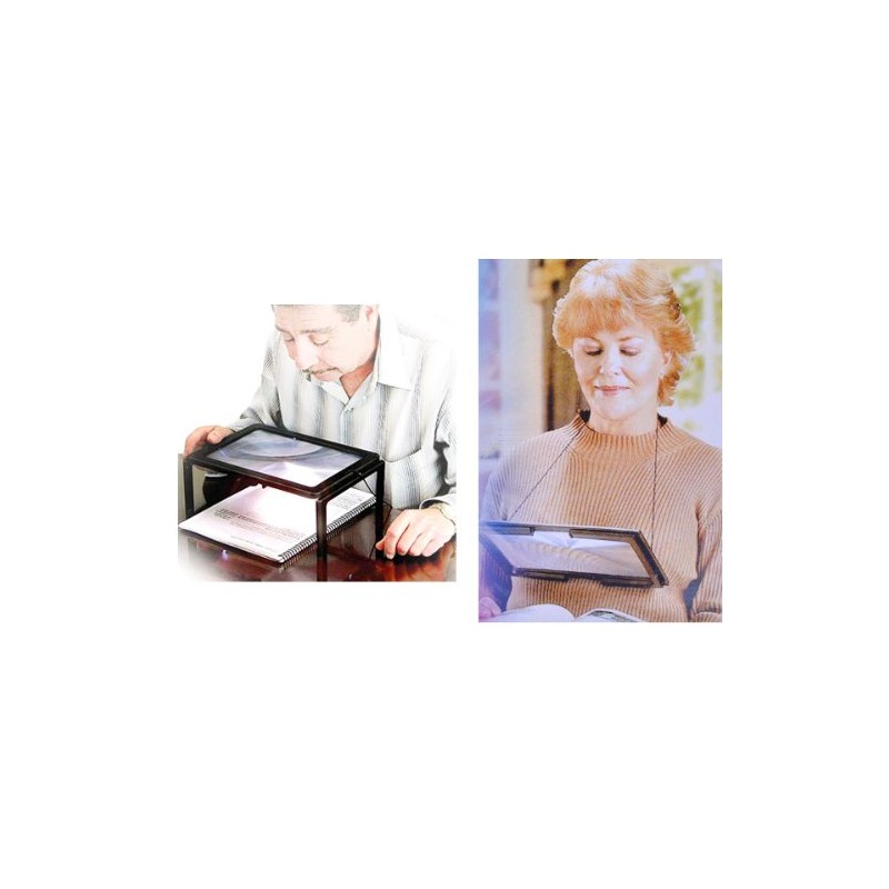 Boxcute A4 Size Full Page Giant Large Hands Free Magnifying
