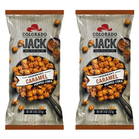 Gourmet Flavored Popcorn - Colorado Jack Popped Corn in 5 Legendary Flavors (Legendary Caramel (Pack of 2))