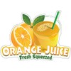 SignMission Orange Juice Concession Stand Food Truck Sticker, Decal Size: