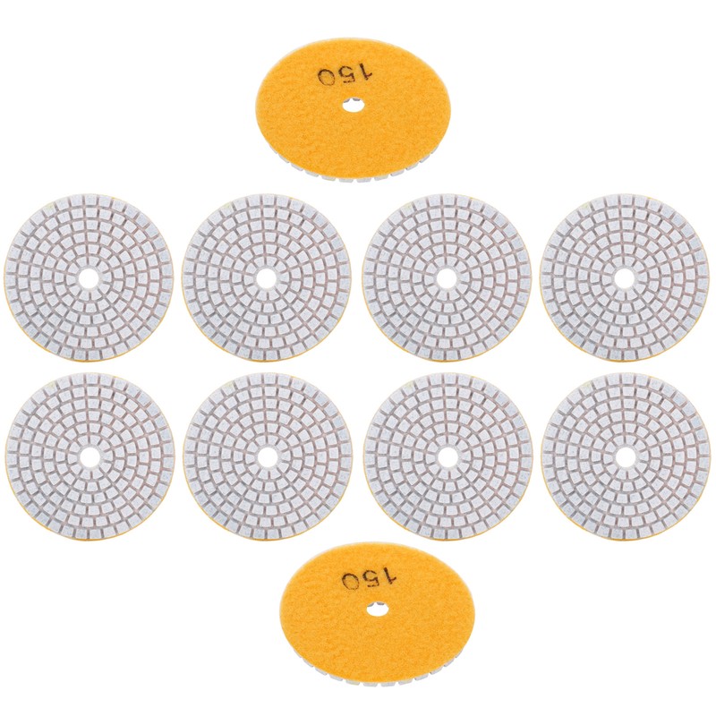 10Pcs 3in Sanding Discs Pads Buffing Polishing Diamond Marble Concrete