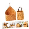 Parliky Set of 2 Woven Storage Baskets Wall-mounted Mesh Storage