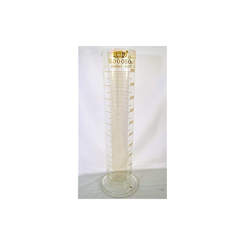 Large Glass Lab Cylinder, Laboratory Measuring Cylinder, Volume 5000ml 5L
