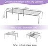 QYDXDHMX Freezer Shelf Organizer (2-Piece Set), Expandable Wire Rack for