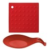 Red Kitchen Silicon Trivet and Spoon Rest Set Prime Homewares®