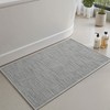 AMOAMI Bath Mat Non Slip Super Absorbent Quick Dry Bath