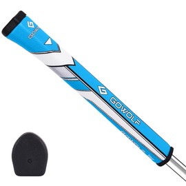 Gowolf Premium Pistol Golf Putter Grip Advanced Super Soft Surface Texture Innovative Golf Putter Grip Lightweight Golf Grips Anti-Slip Pattern (Dark Blue-Size 2.0)