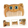 FOMIYES 2pcs Green Sandalwood Combs Fine Tooth Hair Combs for