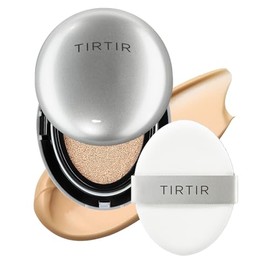 Tirtir Mask Fit Aura Silver Cushion Foundation Semi Glow Finish Natural Coverage Moisturizing Lightweight Korean 25n Mocha Full Size