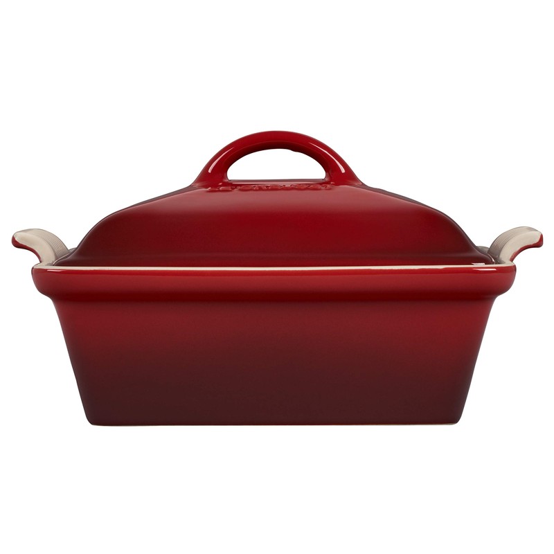Le Creuset Stoneware Heritage Covered Square Casserole, 2.5 qt. (9"),
