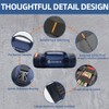 Tool Roll Organizer with Stand-up Baffle,1680D PVC Motorcycle Tool Roll