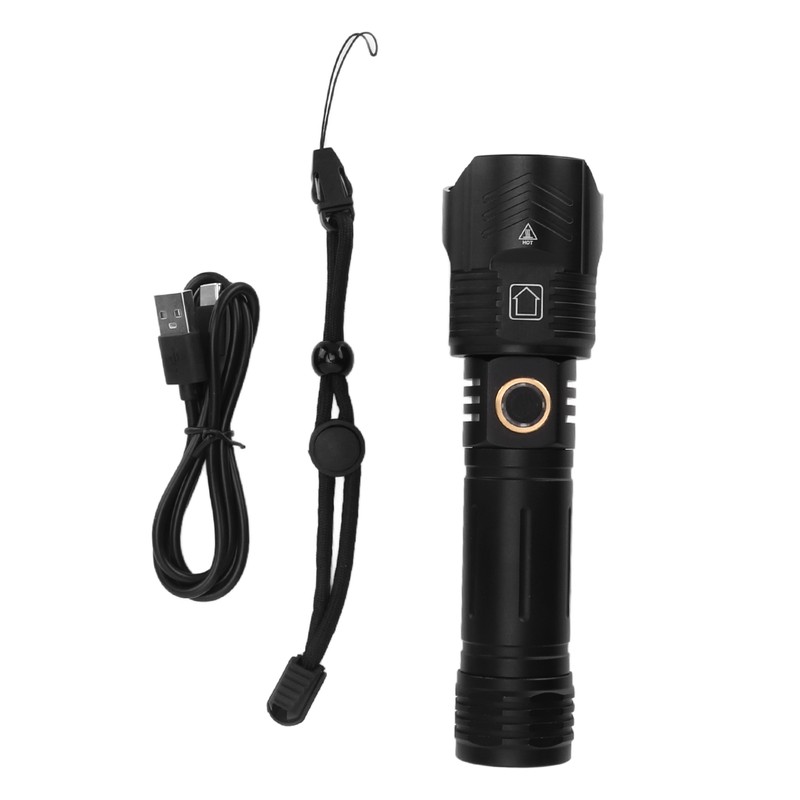 Camping Flashlight XHP160 Outdoor LED Torch USB Charging Ultra Bright