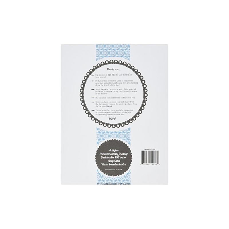 Stick It Die-Cut Adhesive (5 Sheet Pack - 8" X