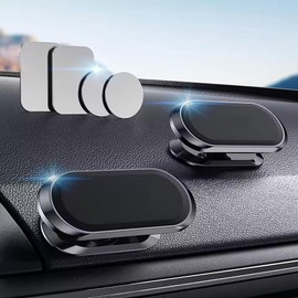 Generic Universal Car Phone Mount Magnetic - All-Metal Car Mount for Smartphone & GPS - Cell Phone Holder for Car Dashboard. +100 to Safeness & Comfort