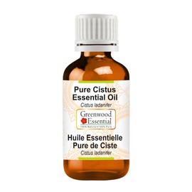 Greenwood Essential Pure Cistus Essential Oil (Cistus ladanifer) Steam Distilled 2ml (0.06 oz)