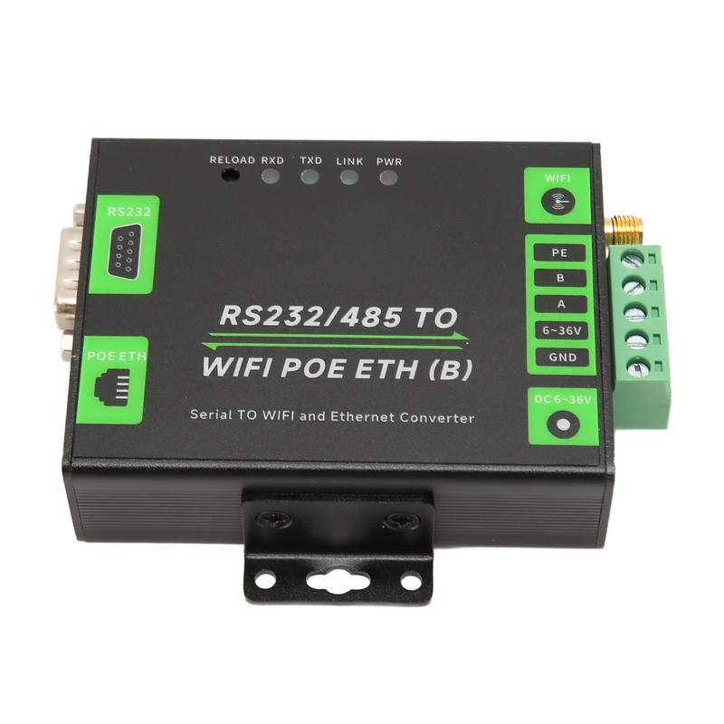 RS232 RS485 to WiFi POE Ethernet Serial Server Converter Multifunction