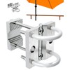 Parasol Holder Made of Stainless Steel for Balcony Railing Round
