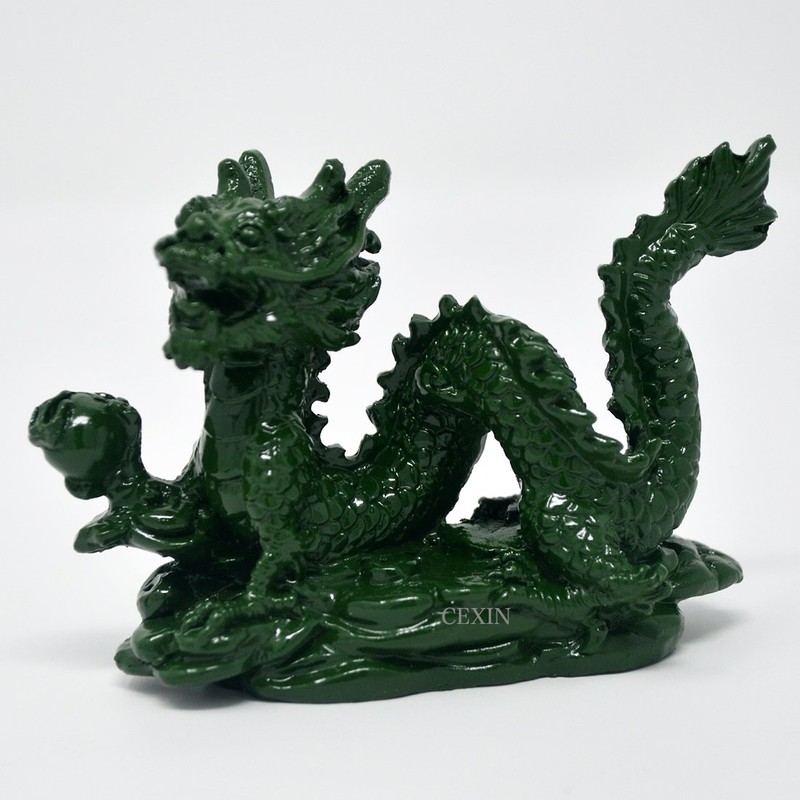 Four Celestial Animals Dragon Phoenix Turtle Tiger Statue SKU:D1010
