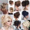 Tousled Updo Messy Bun Hair Piece Scrunchies Hair Synthetic Wavy