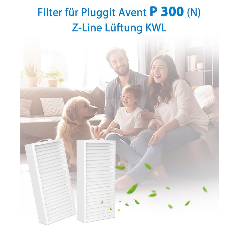 Facecool P300 Replacement Filter for Pluggit Avent P300(N) Ventilation Device,