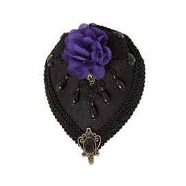 Beavorty Lace Flower Hat Hairpin Vintage Hair Clip for Women for Parties Weddings Special Occasions Creative Design Lightweight Comfort Unique Hair Accessory