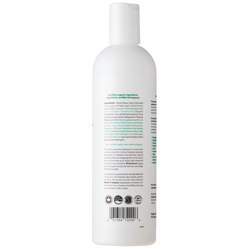 Carina Organics Unscented Extra Gentle Shampoo, 360 Milliliters